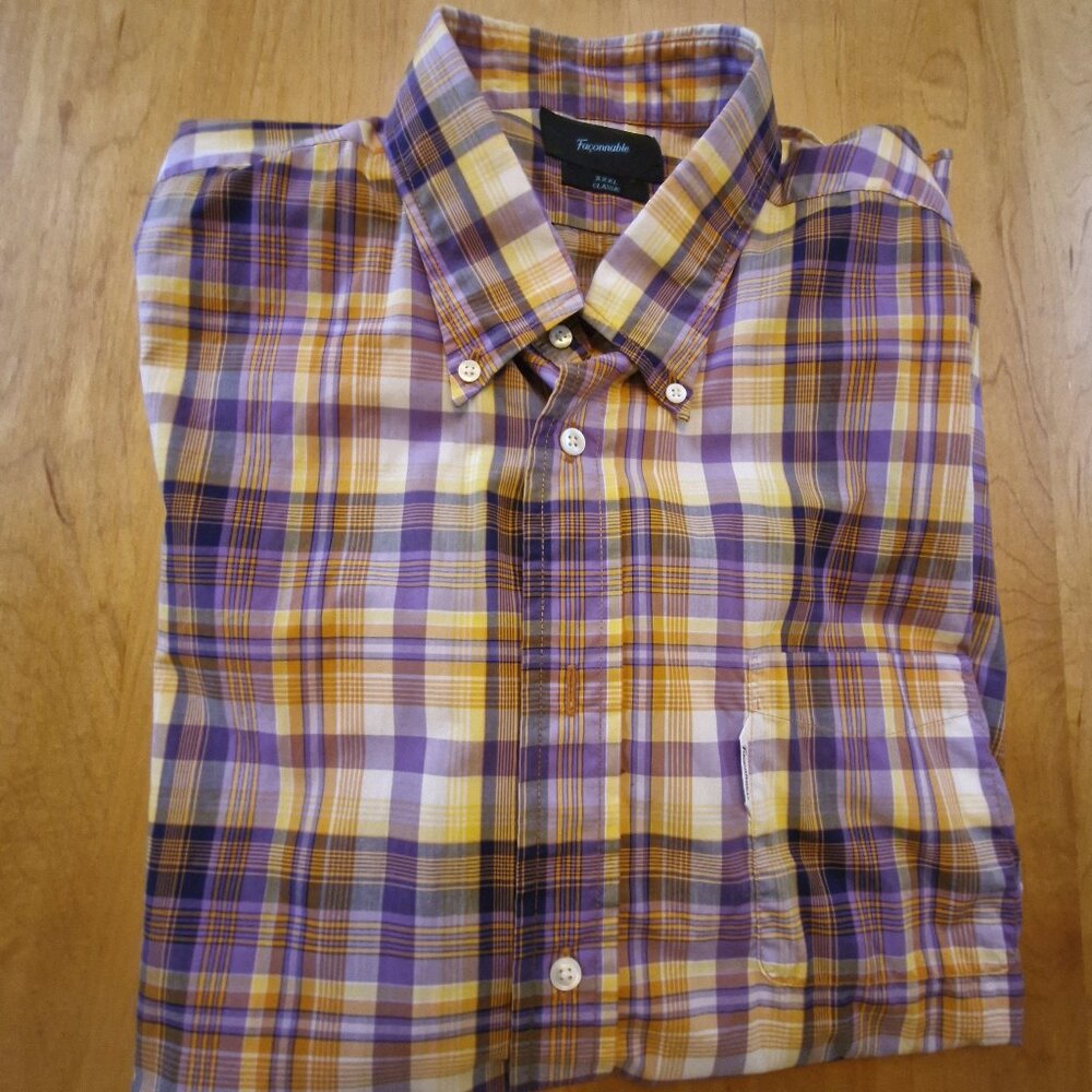 Façonnable Men's shirt short sleeves XXXL Classic Cotton